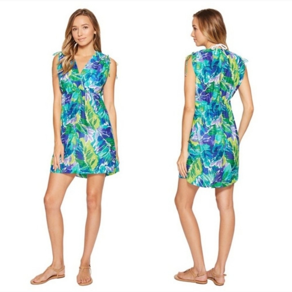 Ralph Lauren Cover up Dress tropical print farrah Size M